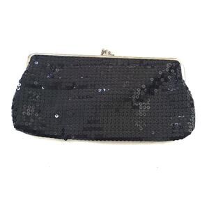 Depeche Mode | Black Sequin Clutch Paisley Lined